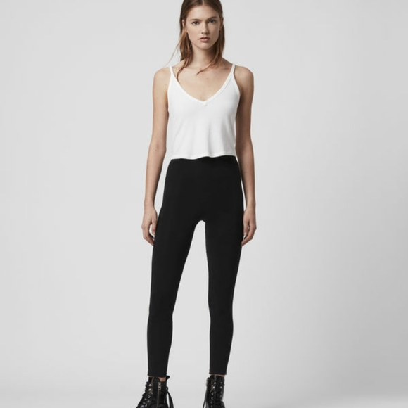 All Saints Brix Leggings, Black, Cotton, Size S. - Picture 2 of 8